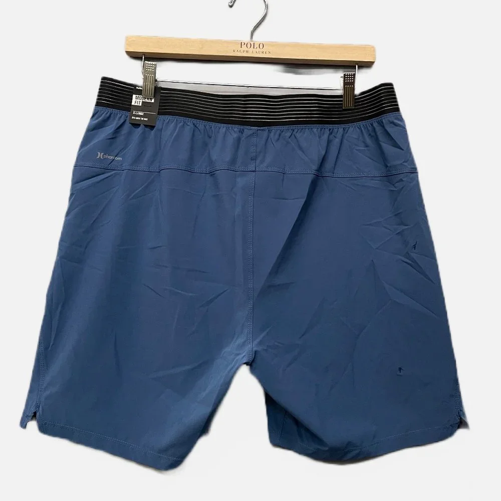 NWT! Hurley Men's Swimming Trunks Polyester/Spandex Blend BQ0235 408(Blue/X-Lrg)